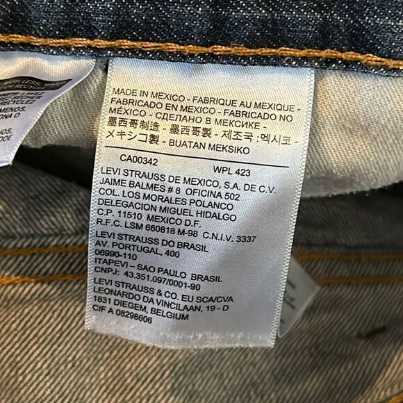 Levi's 559 Jeans Men's Size 38X30 Blue Relaxed Fit Straight Leg Medium Wash - Picture 9 of 11